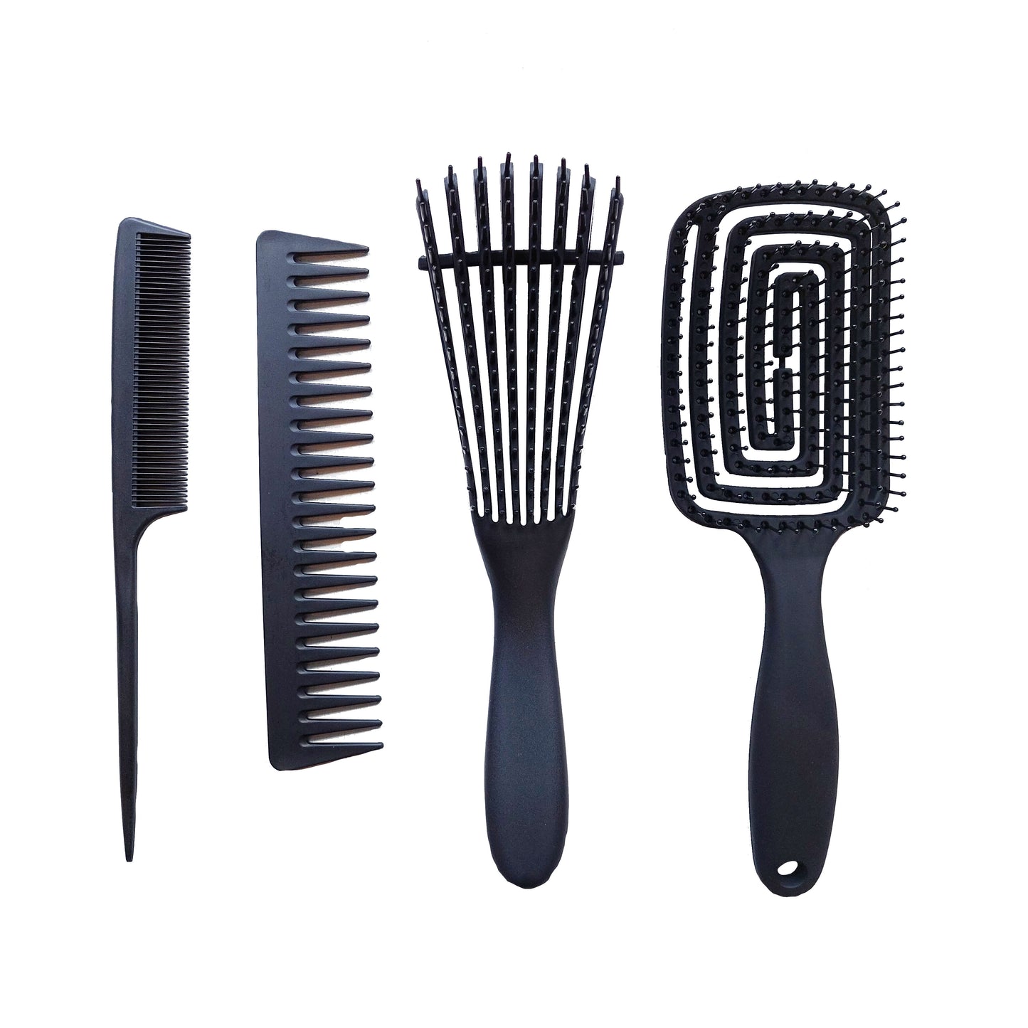 4 Piece Brush Set | Matte Black