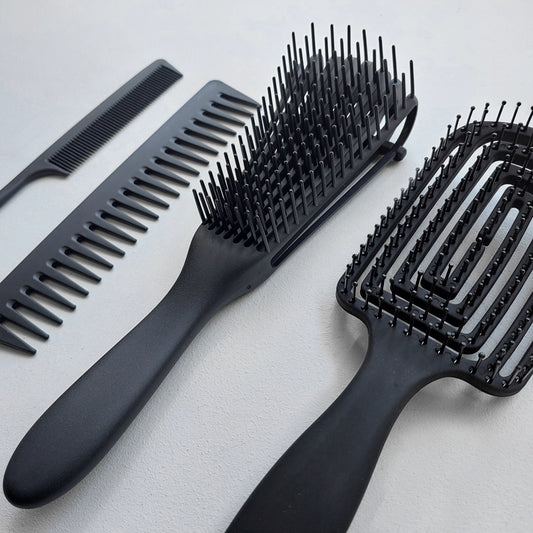 4 Piece Brush Set | Matte Black